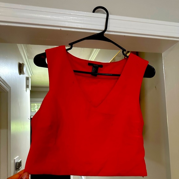 Forever 21 | orange Crop Top - Size Large - Picture 1 of 2
